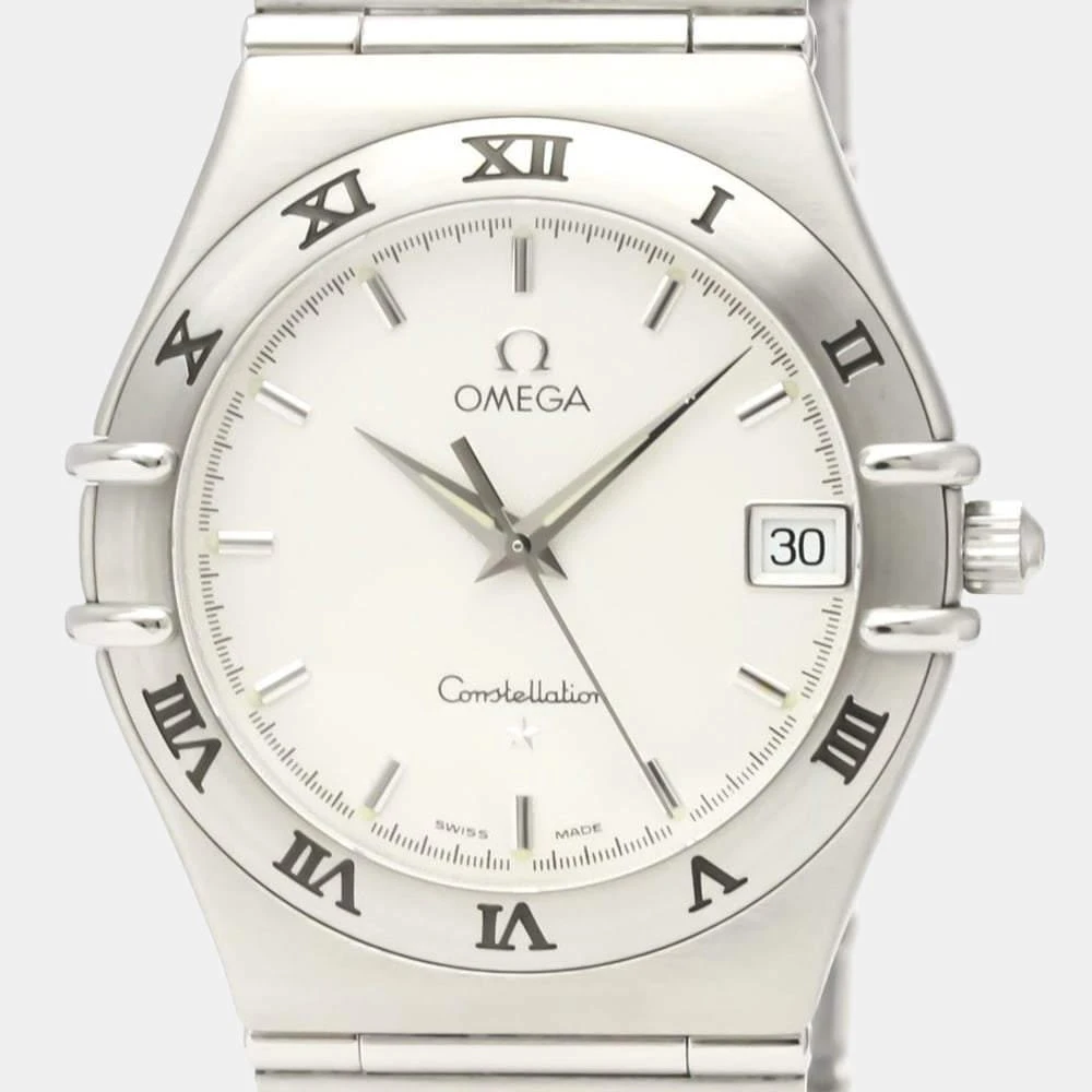 商品[二手商品] Omega|Omega Silver Stainless Steel Constellation 1512.30 Quartz Men's Wristwatch 33 mm,价格¥5088,第2张图片详细描述