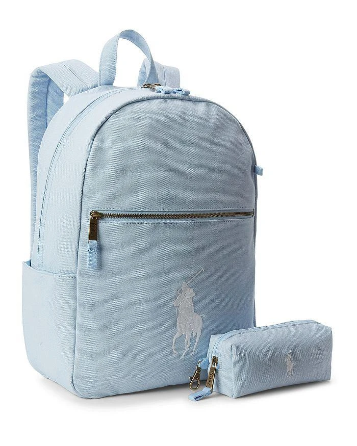 商品Ralph Lauren|Polo Canvas School Backpack,价格¥487,第2张图片详细描述