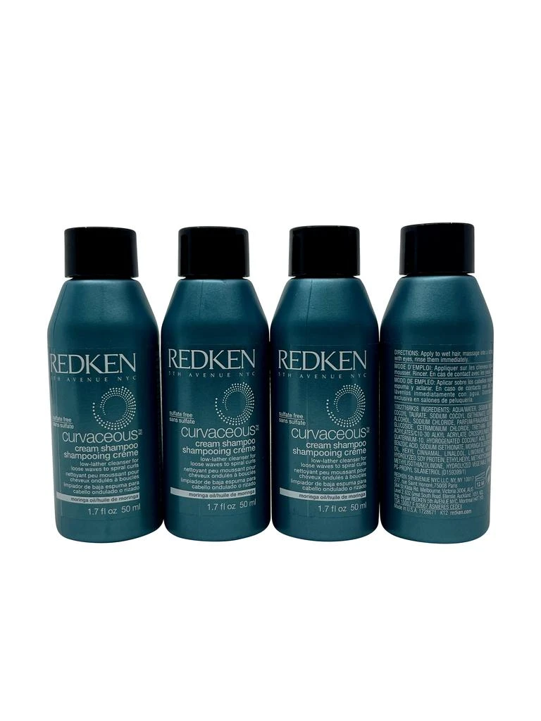 商品Redken|Curvaceous Cream Shampoo Loose waves & Spirals 1.7 OZ Set of 4,价格¥114,第2张图片详细描述