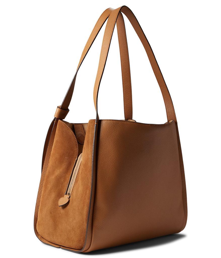 商品Kate Spade|Knott Pebbled and Suede Leather Large Shoulder Bag,价格¥2051,第4张图片详细描述