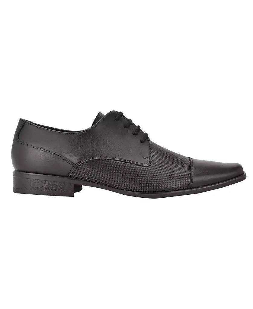 商品Calvin Klein|Men's Bram Lace Up Cap-Toe Leather Dress Shoes,价格¥524,第2张图片详细描述