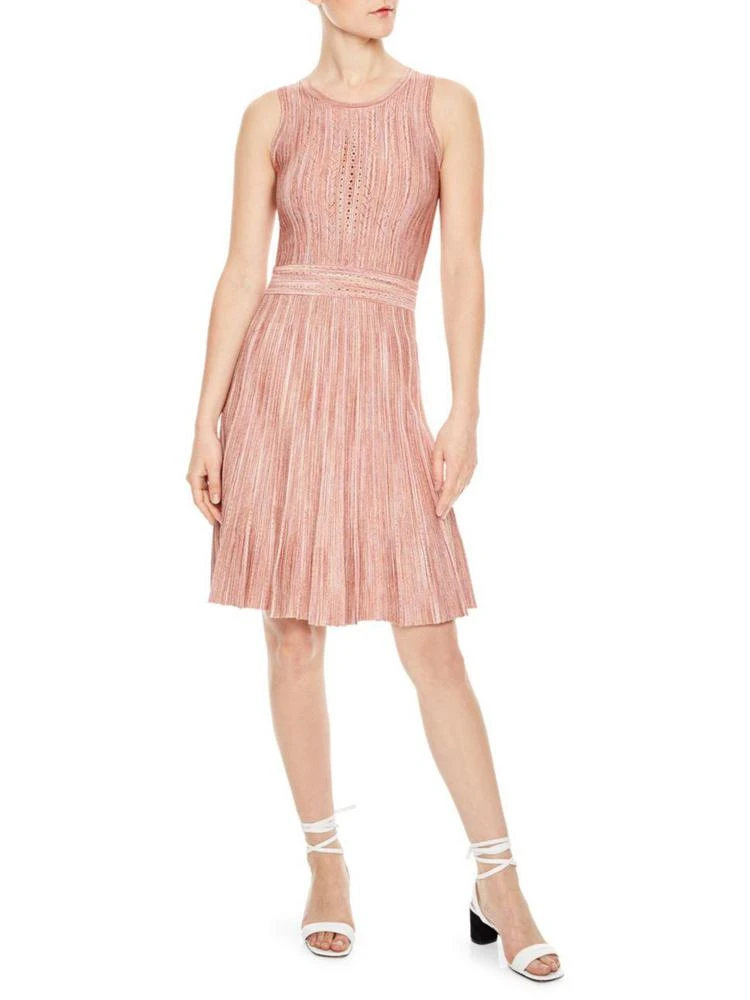 商品Sandro|Sandro - Flower Vibrations Salva Metallic Fit-&-Flare Dress,价格¥1469,第1张图片