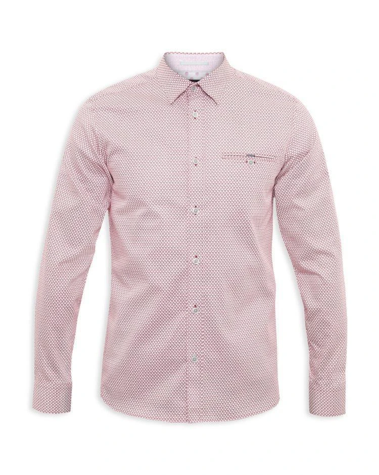 商品Ted Baker London|Vilamor Geo Printed Regular Fit Button-Down Shirt,价格¥689,第4张图片详细描述