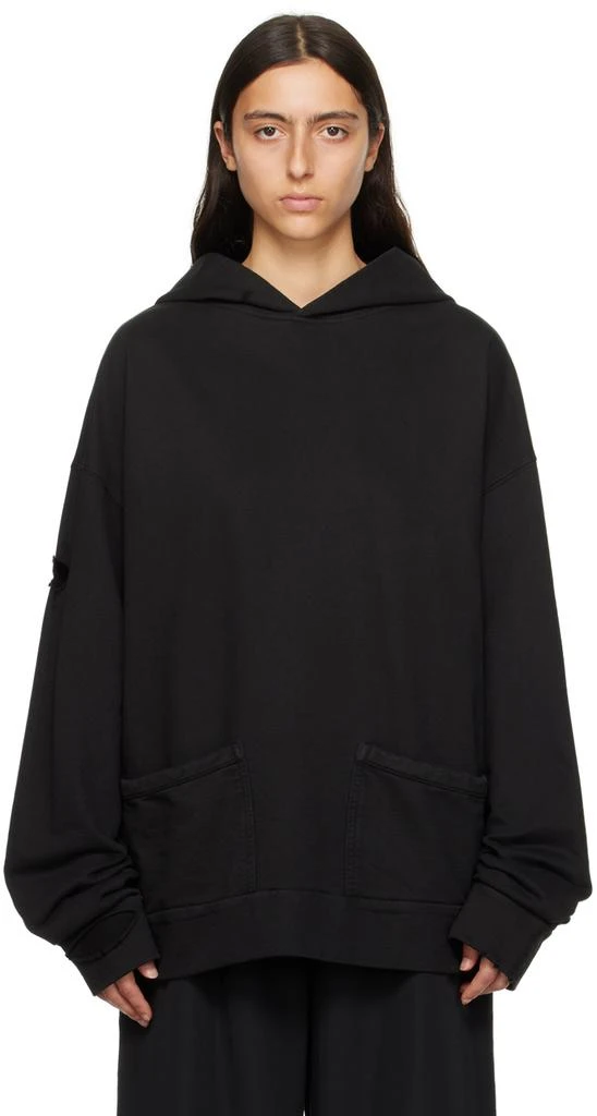 商品We11done|Black Distressed Hoodie,价格¥1794,第1张图片