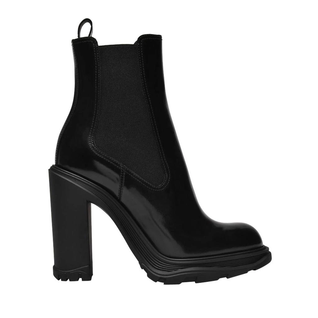 商品Alexander McQueen|Black Leather Boots,价格¥7407,第1张图片