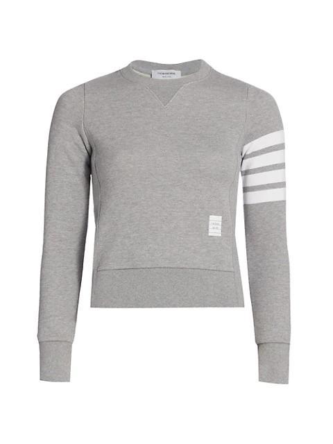 商品Thom Browne|Slim Cotton Crewneck Sweatshirt,价格¥4840,第3张图片详细描述