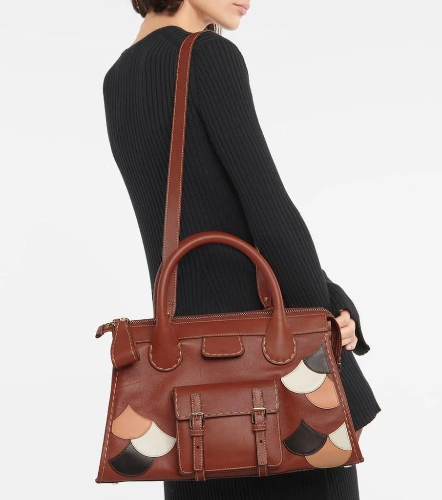 商品Chloé|Edith Scalloped Medium leather tote,价格¥16871,第2张图片详细描述