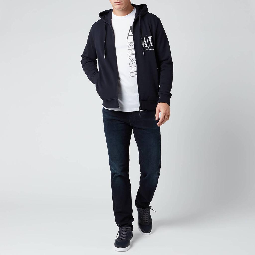 商品Armani Exchange|Armani Exchange Men's Zipped Ax Hoodie - Navy,价格¥642,第5张图片详细描述