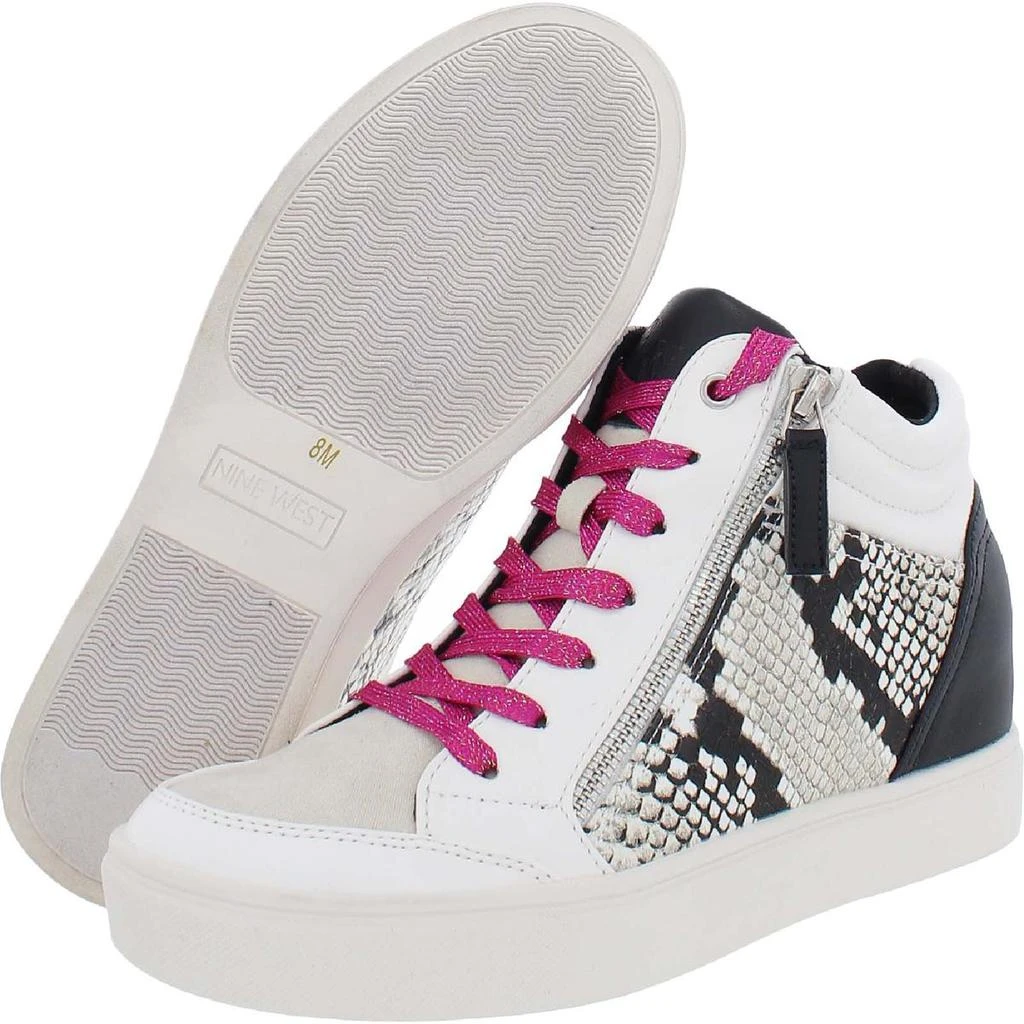 商品Nine West|Nine West Womens Tons 8 Faux Leather Wedge Casual and Fashion Sneakers,价格¥296,第3张图片详细描述