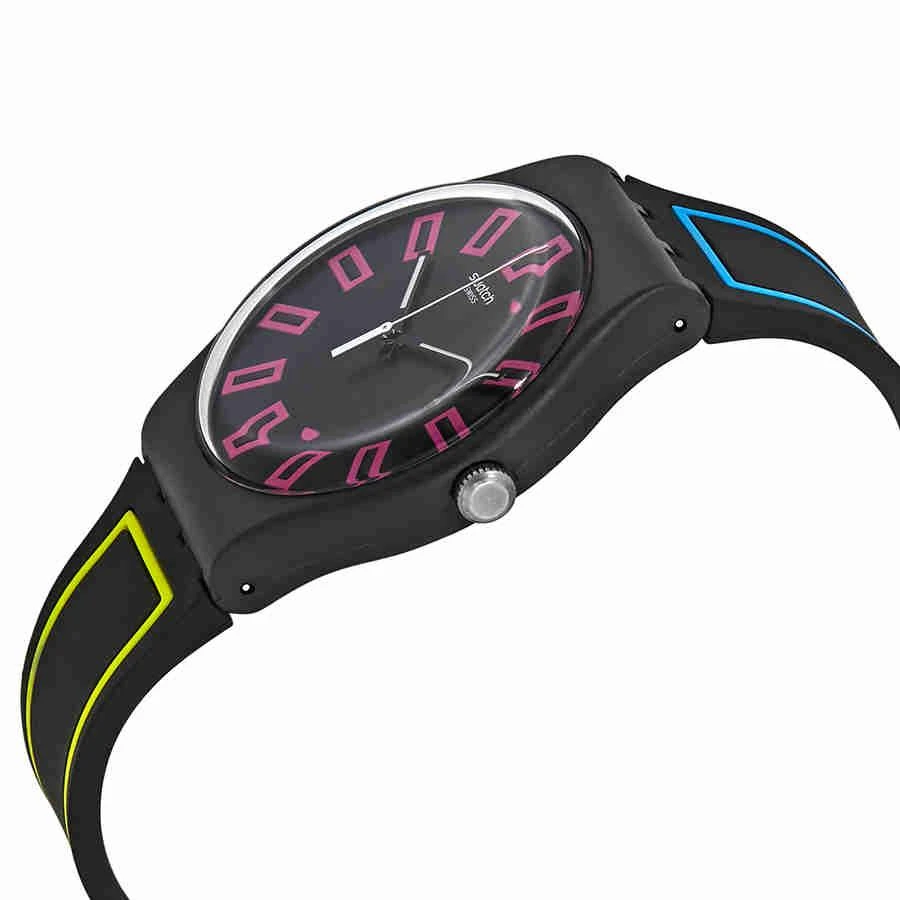 商品Swatch|Around The Strap Black Dial Watch SUOB146,价格¥450,第2张图片详细描述