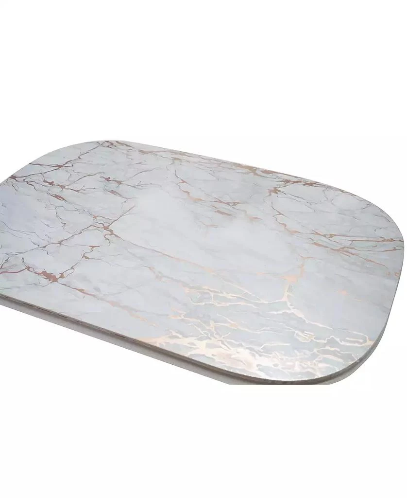 商品Dainty Home|Foiled Marble Granite Thick Cork Heat Resistant 12" x 18" Placemats - Set of 2,价格¥141,第4张图片详细描述