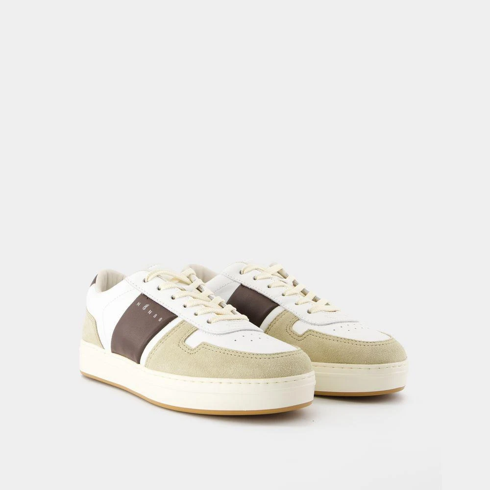 商品hogan|H668 Sneakers - Leather - White,价格¥2256,第2张图片详细描述