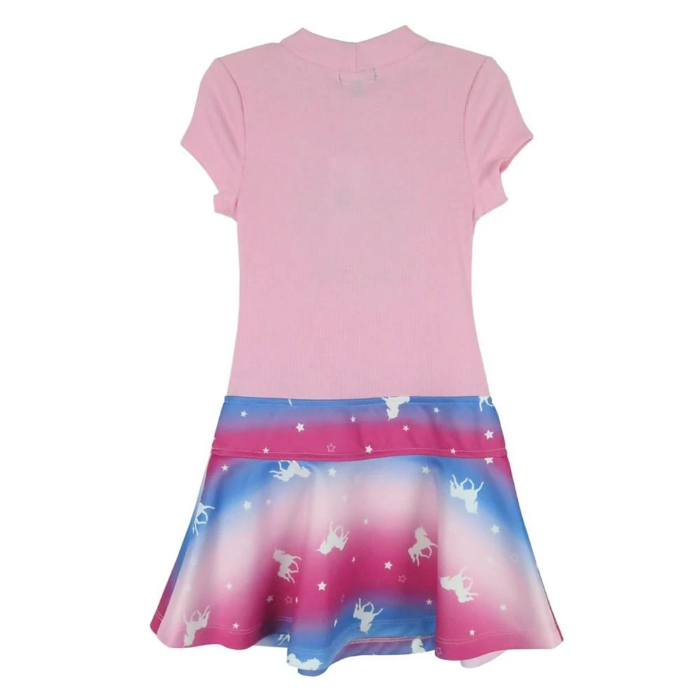 商品Pink & Violet|Little Girls Cap Sleeve Unicorn Marsha Dress,价格¥278,第2张图片详细描述