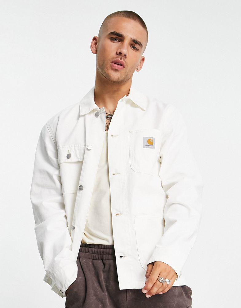 Carhartt WIP michigan summer jacket in off white商品第1张图片规格展示