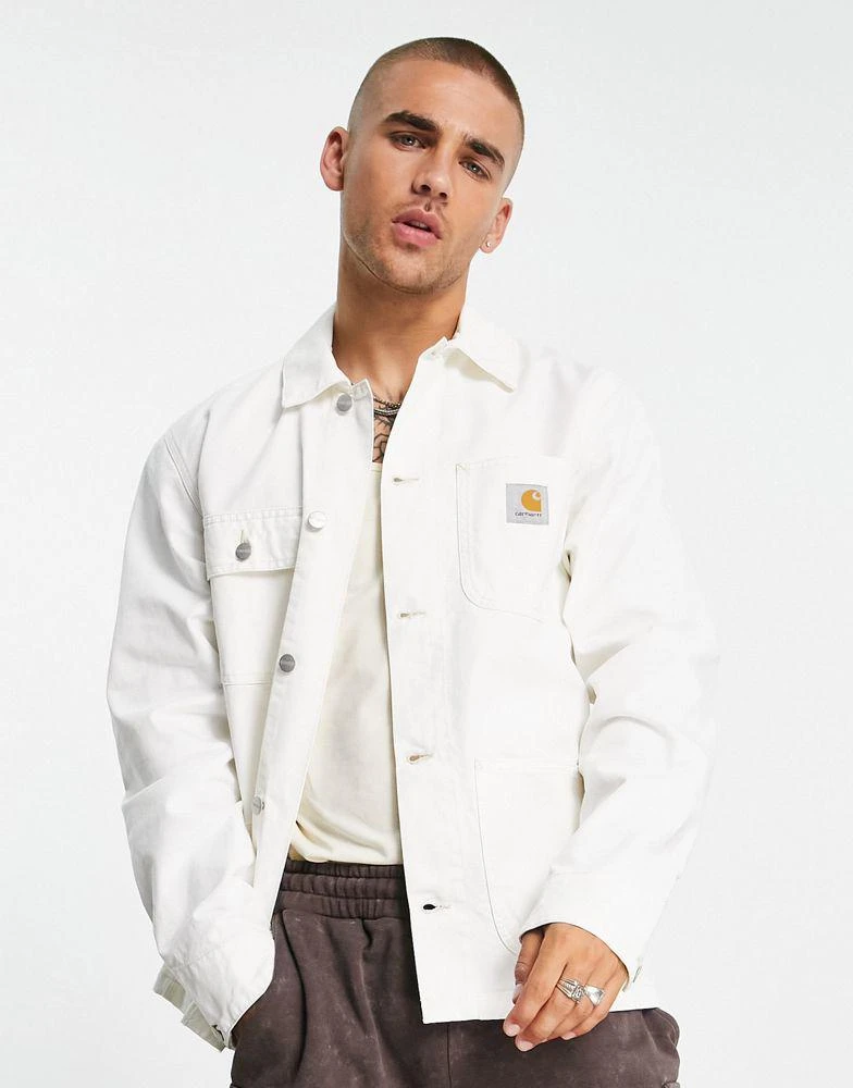 商品Carhartt|Carhartt WIP michigan summer jacket in off white,价格¥1570,第1张图片