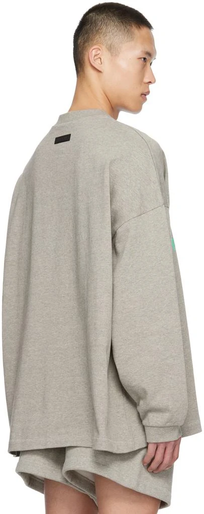 商品Essentials|Gray Crewneck Long Sleeve T-Shirt,价格¥627,第3张图片详细描述