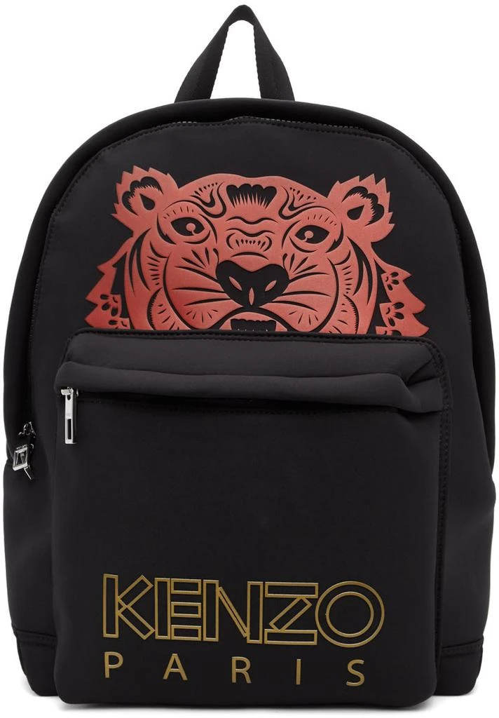 商品Kenzo|Black Large Tiger Backpack,价格¥1108,第1张图片