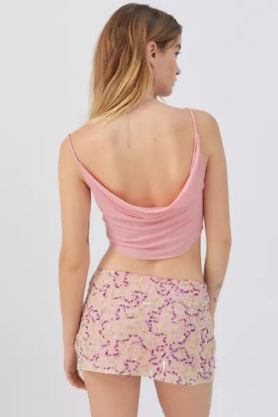 UO Jessica Sequin Low-Rise Mini Skirt商品第3张图片规格展示