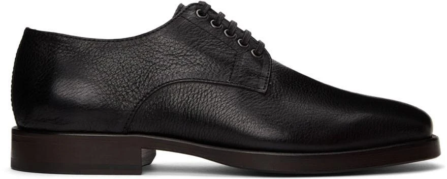 商品Lemaire|Black Vegetable-Tanned Leather Derbys,价格¥2185,第1张图片