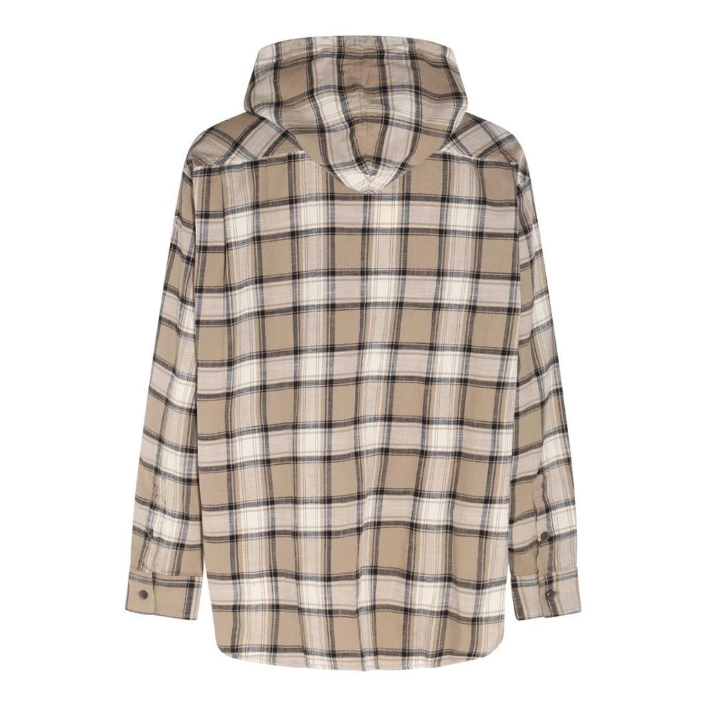 商品Diesel|Diesel Check Pattern Hooded Drawstring Shirt,价格¥1008,第2张图片详细描述