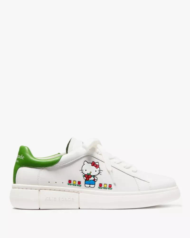 商品Kate Spade|Hello Kitty X Kate Spade New York Leather Sneaker,价格¥963,第1张图片