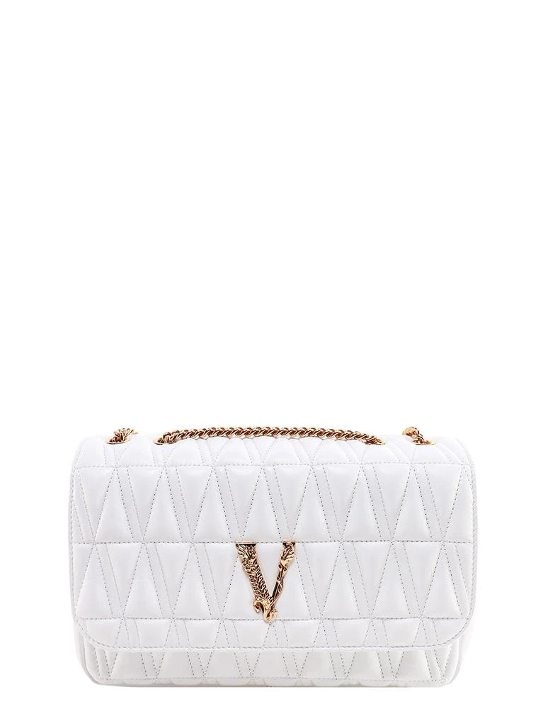 商品Versace|Matelassé leather shoulder bag with V Baroque detail,价格¥9260,第1张图片