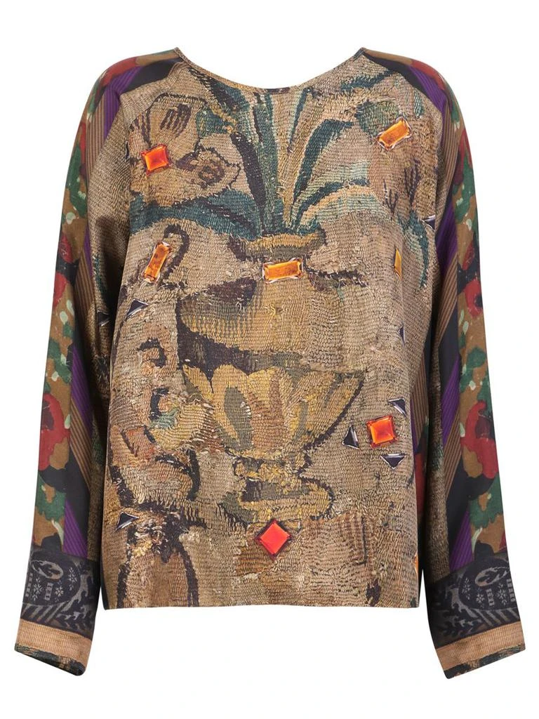 商品Pierre-louis Mascia|PIERRE-LOUIS MASCIA BLOUSE WITH ALL-OVER GRAPHIC PRINT BY PIERRE-LOUIS MASCIA. DESIGN MADE INSPIRED BY ANCIENT ART, CREATING PRINTS WITH A UNIQUE AND INIMITABLE LOOK,价格¥2075,第1张图片
