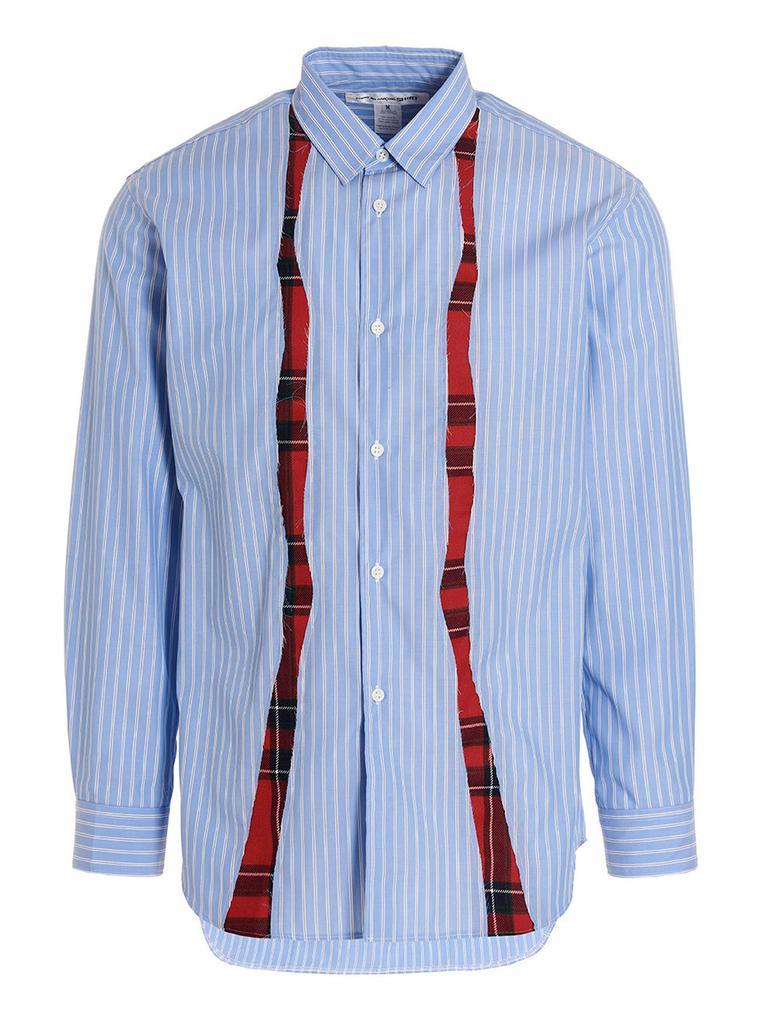 商品Comme des Garcons|Checked detail striped shirt,价格¥2504,第1张图片