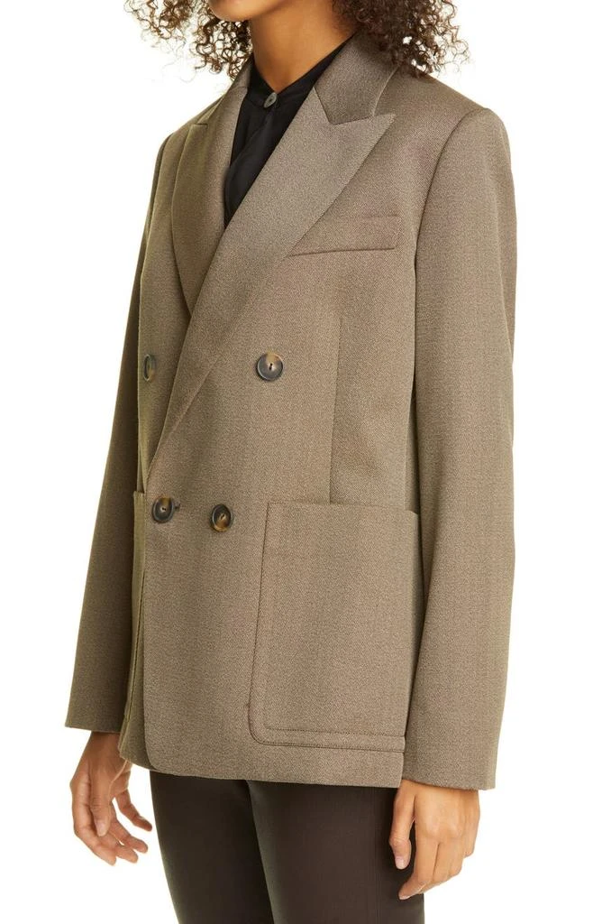 商品Vince|Double Breasted Tailored Wool Blend Twill Blazer,价格¥2043,第4张图片详细描述