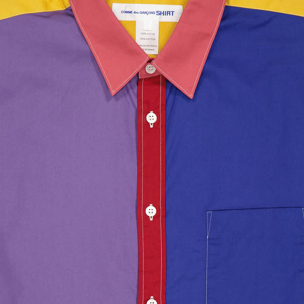 Comme Des Garcons Short Sleeve Colorblock Shirt, Size Small商品第3张图片规格展示