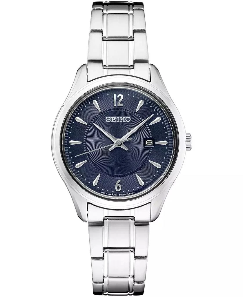 商品Seiko|Women's Essential Stainless Steel Bracelet Watch 30mm,价格¥1327,第1张图片