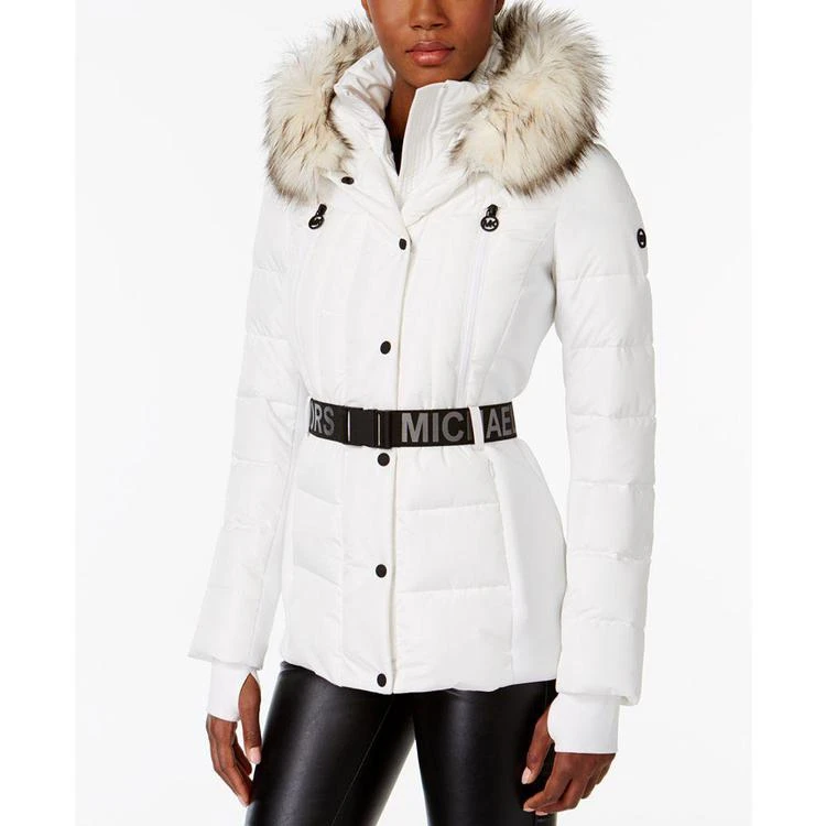 商品Michael Kors|MICHAEL  Active Faux-Fur-Trim Belted Puffer Coat,价格¥1122,第1张图片