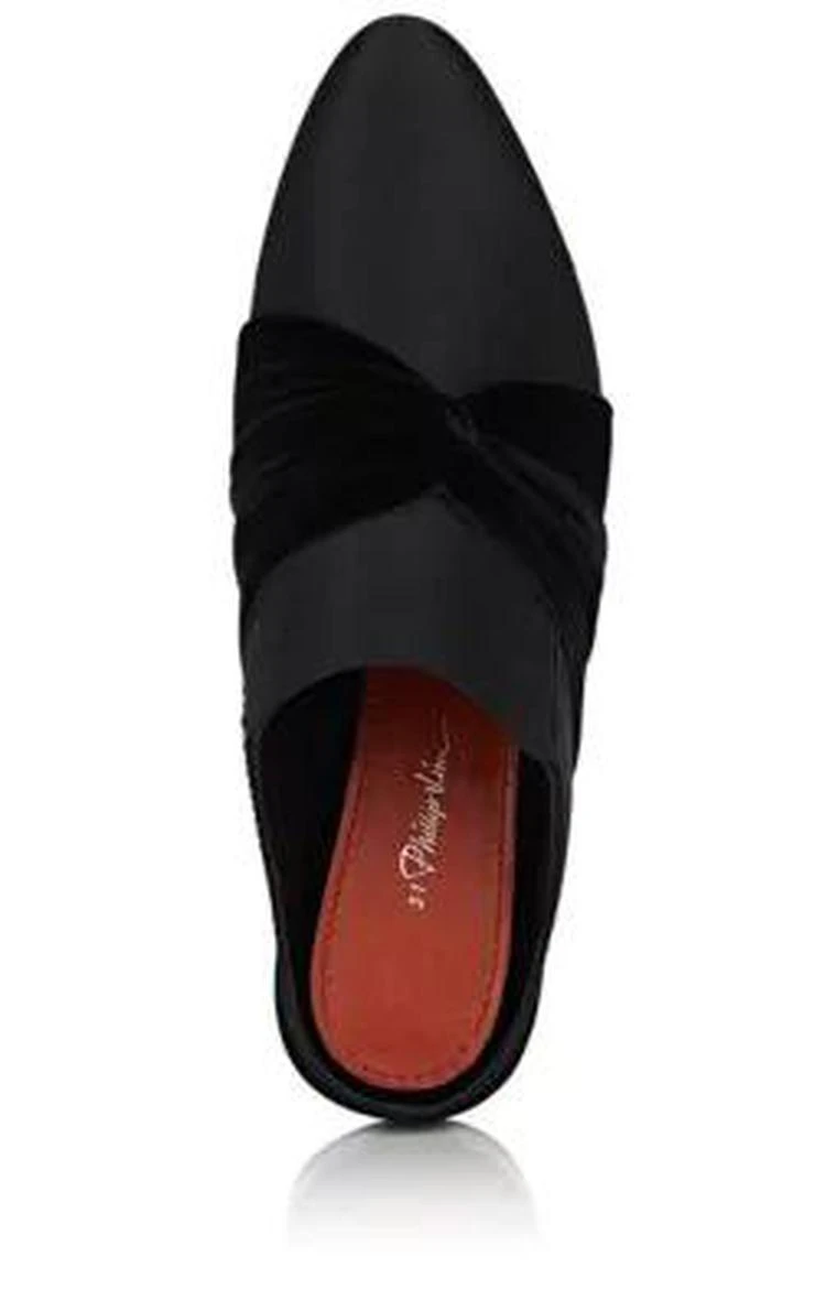 商品3.1 Phillip Lim|Louis Satin & Velvet Mules,价格¥3904,第4张图片详细描述