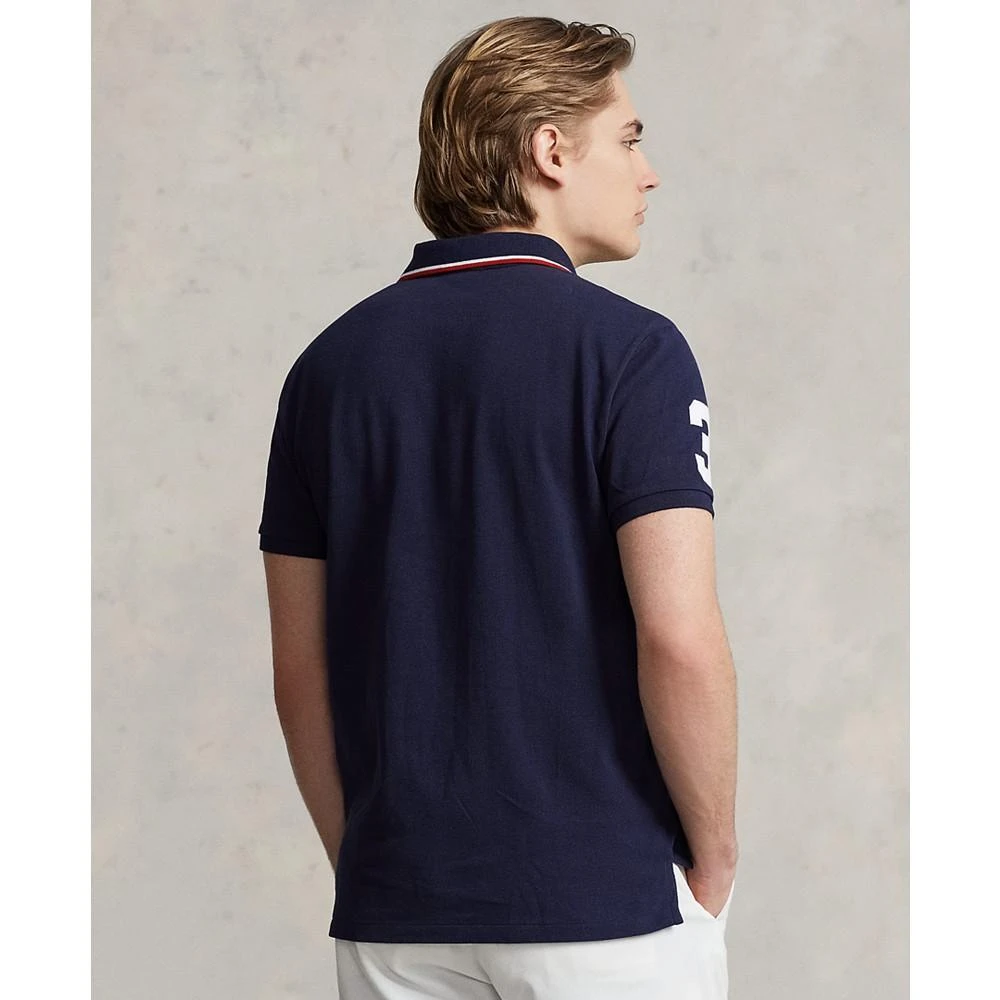 商品Ralph Lauren|Men's Custom Slim Fit Triple-Pony Polo Shirt,价格¥721,第2张图片详细描述