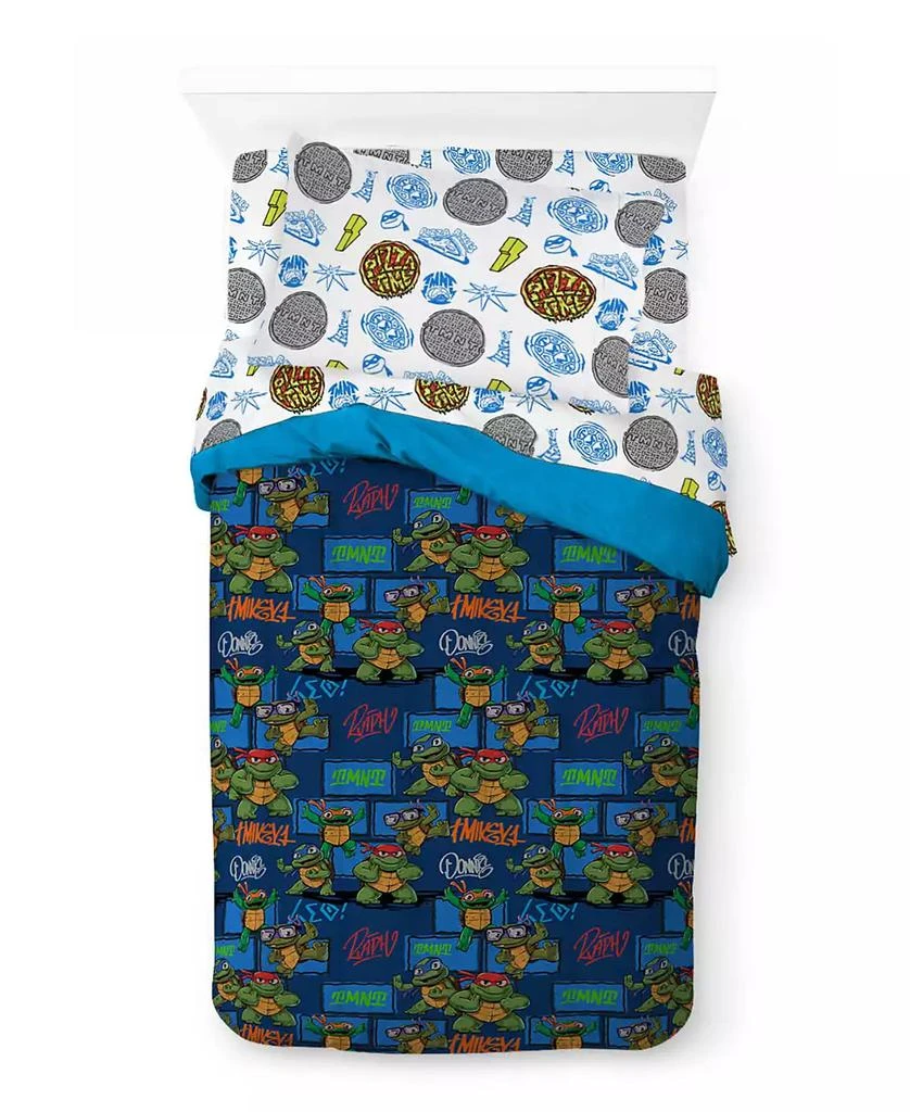 商品TEENAGE MUTANT NINJA TURTLES|Teenage Mutant Ninja Turtle Movie Collection Mini Mutants Twin Comforter Set with Sham,价格¥471,第2张图片详细描述