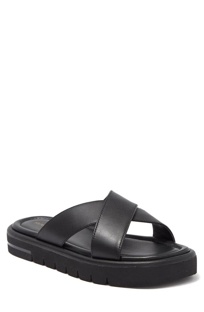 商品Stuart Weitzman|Elodie Leather Slide Sandal,价格¥816,第1张图片