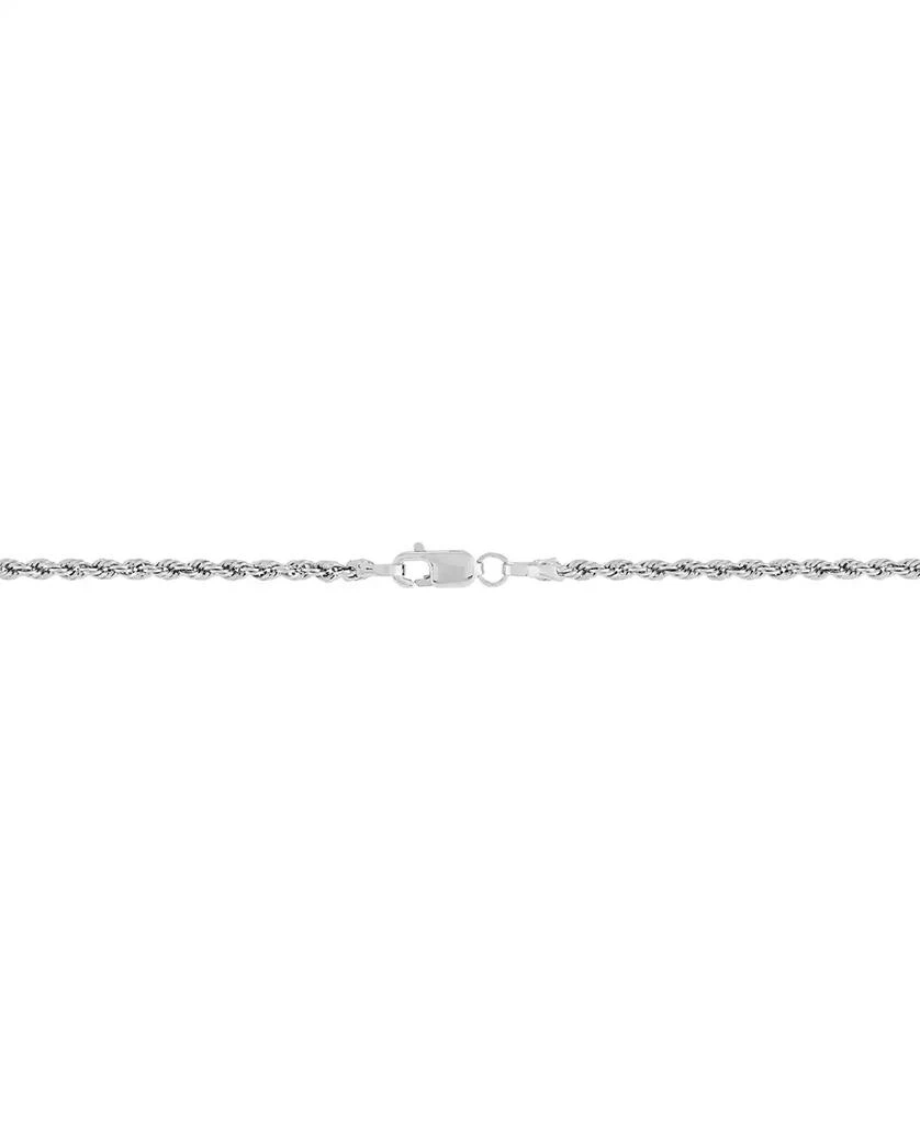 商品Macy's|Glitter Rope Link 18" Chain Necklace (2mm) in 10k White Gold,价格¥1280,第3张图片详细描述