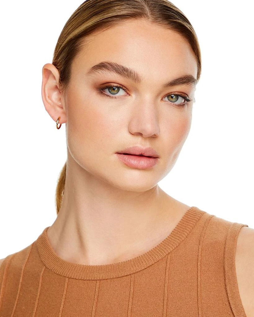 商品Bloomingdale's|Tube Hoop Earrings in 14K Yellow Gold - Exclusive,价格¥4093,第2张图片详细描述