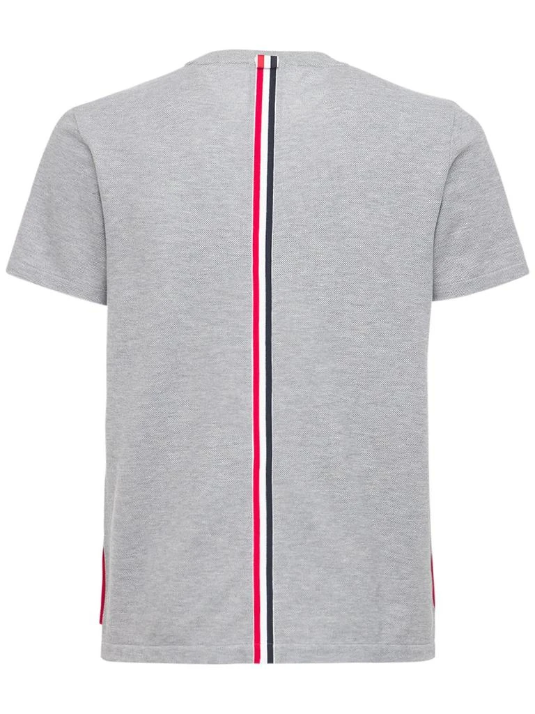商品Thom Browne|Intarsia Band Cotton Jersey T-shirt,价格¥3152,第3张图片详细描述