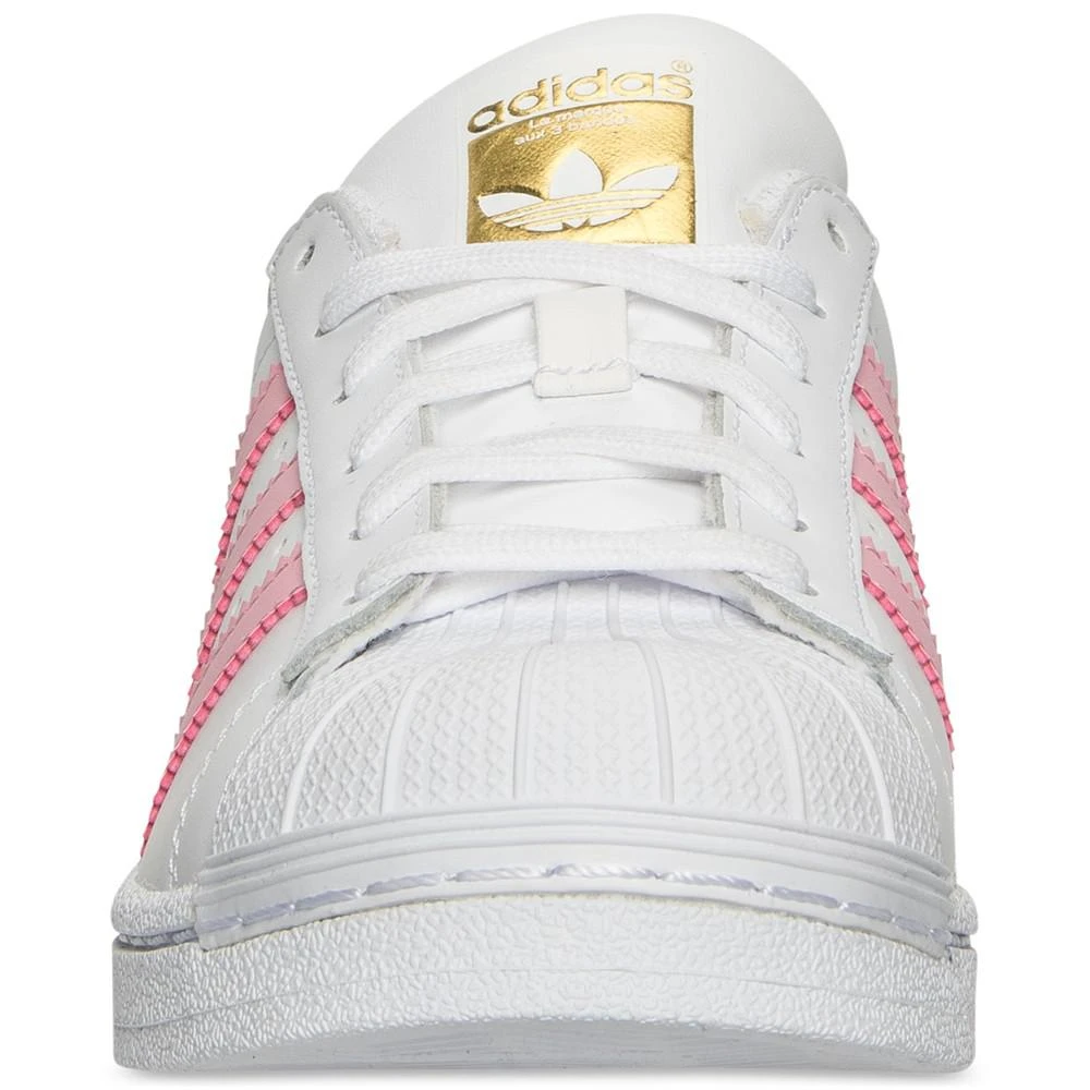 商品Adidas|Big Girls' Superstar Casual Sneakers from Finish Line,价格¥186,第3张图片详细描述