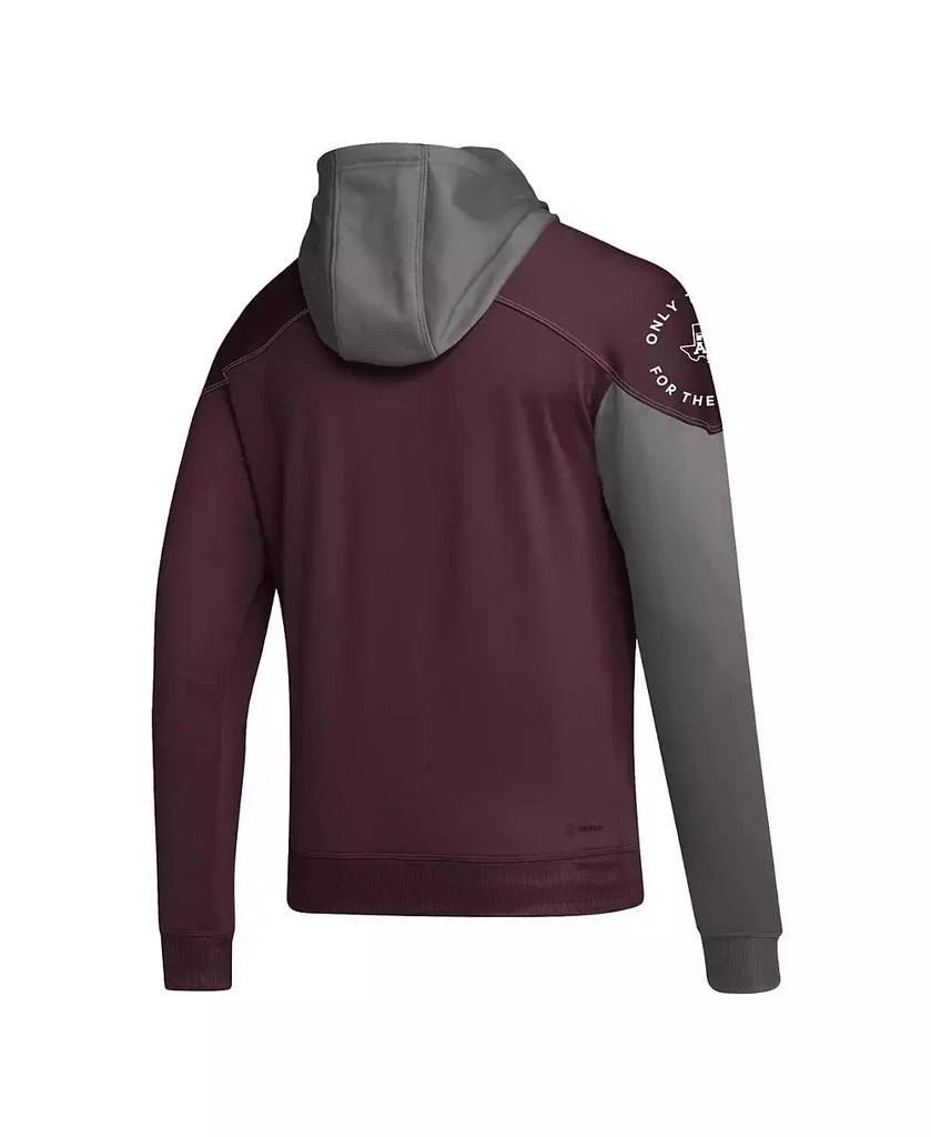 商品Adidas|Men's Maroon Texas A&M Aggies Block Stadium Pullover Hoodie,价格¥485,第3张图片详细描述