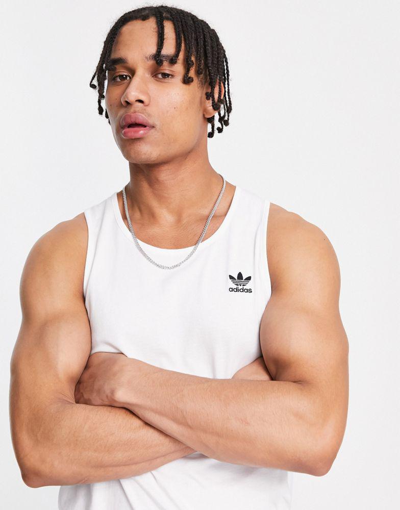 adidas Originals Essentials tank top in white商品第2张图片规格展示