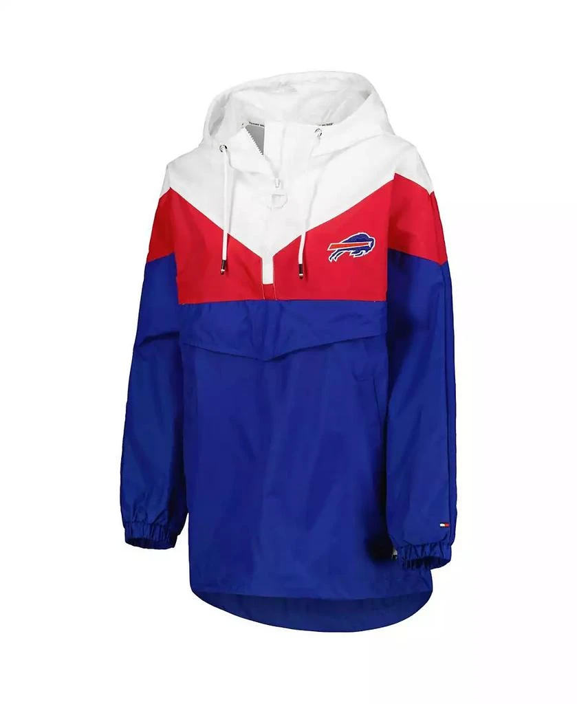 商品Tommy Hilfiger|Women's White, Red Buffalo Bills Staci Half-Zip Hoodie Windbreaker Jacket,价格¥1003,第2张图片详细描述