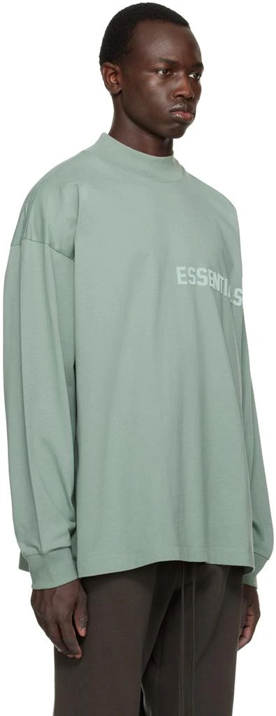 商品Essentials|绿色圆领长袖 T 恤,价格¥684,第2张图片详细描述