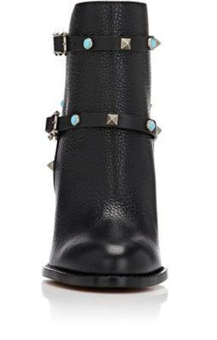 商品Valentino|Rockstud Rolling Ankle Boots,价格¥6692,第4张图片详细描述