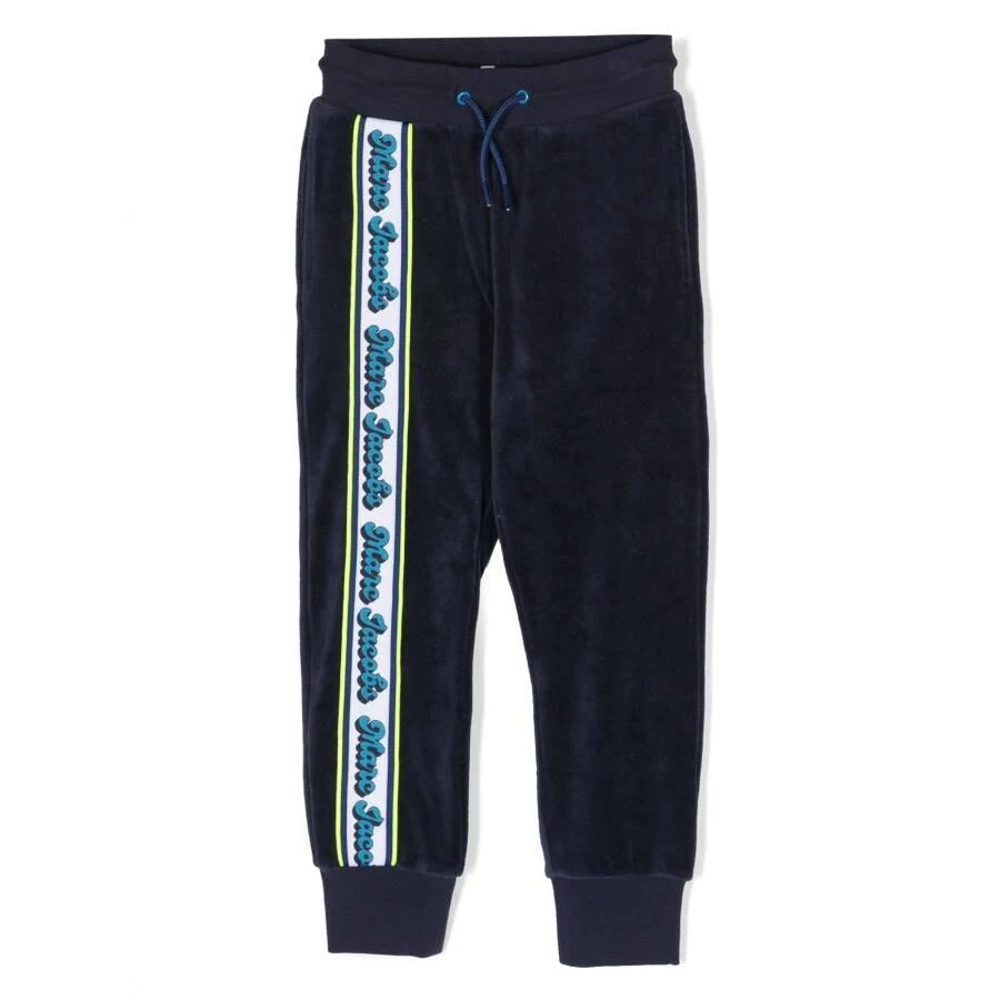 商品Marc Jacobs|Kids Navy Logo Tape Velvet Sweatpants,价格¥359,第1张图片