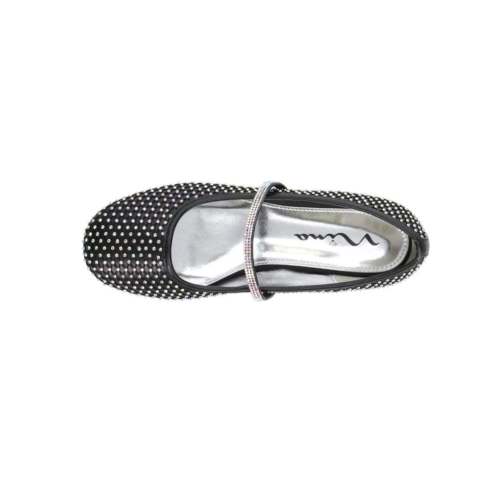 商品Nina|Jessa Studded Rhinestone Ballet Flats (Little Kid-Big Kid),价格¥373,第4张图片详细描述