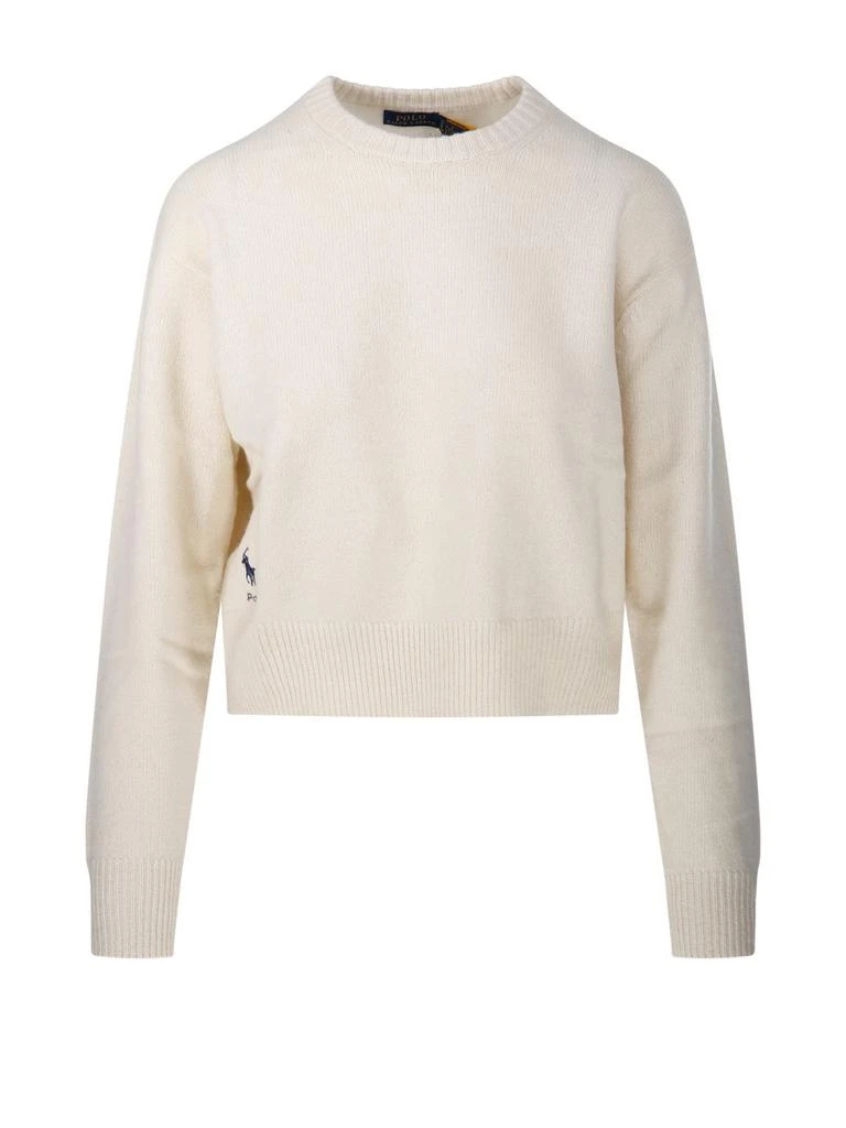 商品Ralph Lauren|Polo Ralph Lauren Crewneck Cropped Jumper,价格¥977,第1张图片