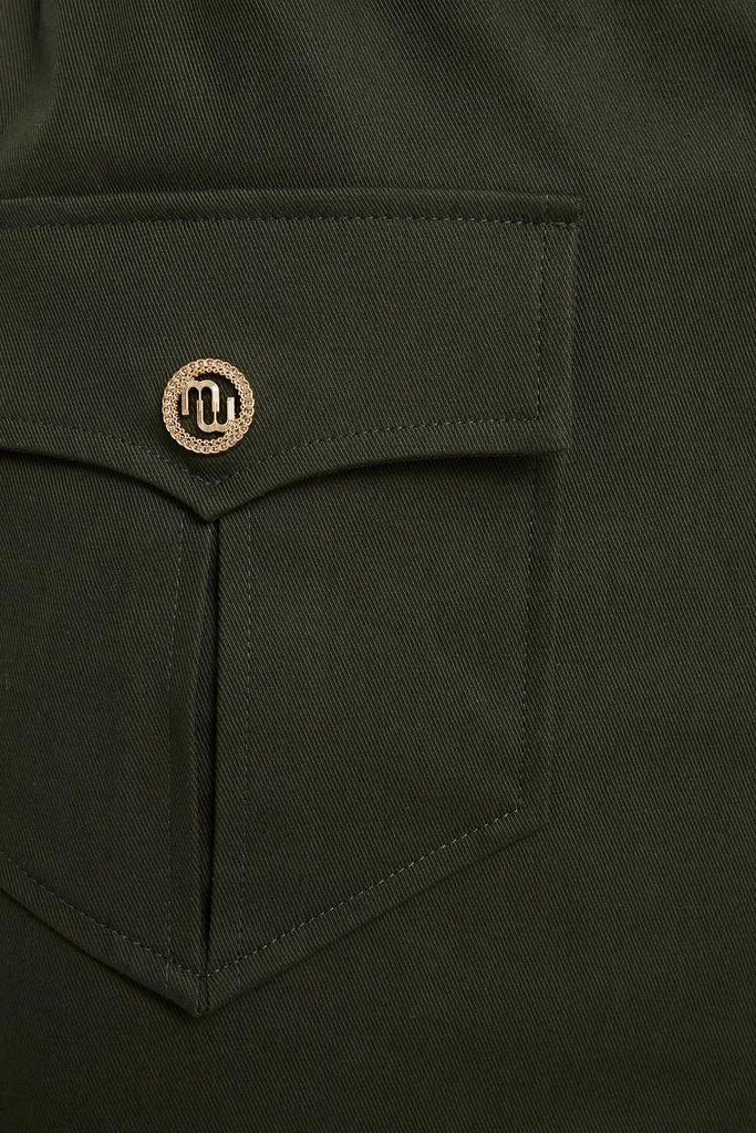商品Maje|Jesna cotton-blend twill mini skirt,价格¥336,第2张图片详细描述
