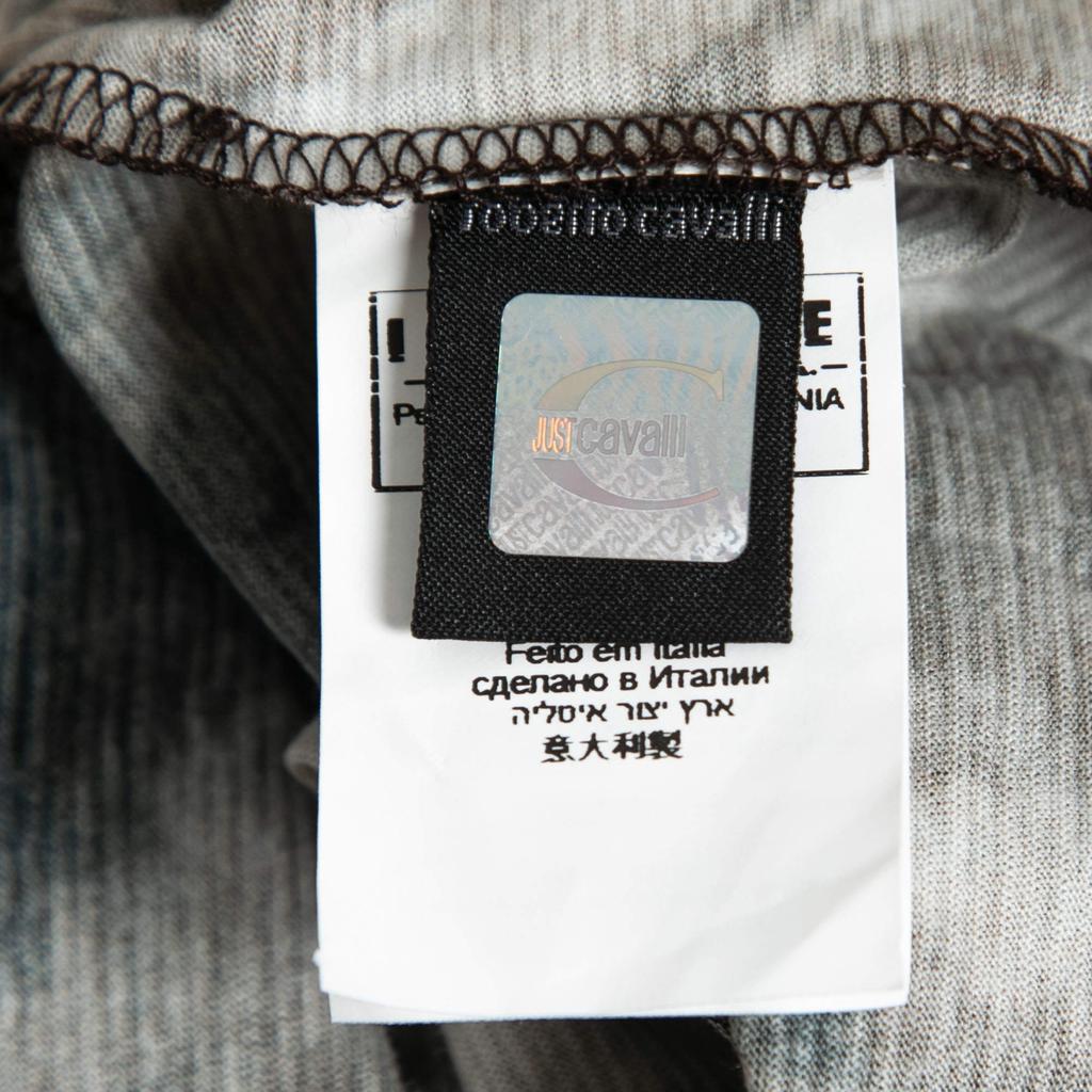 商品[二手商品] Just Cavalli|Just Cavalli Brown Printed Jersey V-Neck Short Sleeve T-Shirt XXL,价格¥1654,第7张图片详细描述